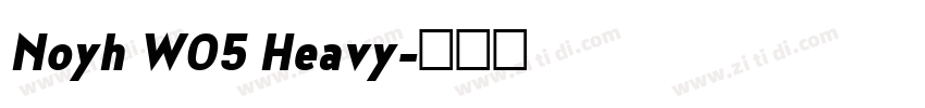 Noyh W05 Heavy字体转换 Noyh W05 Heavy字体转换